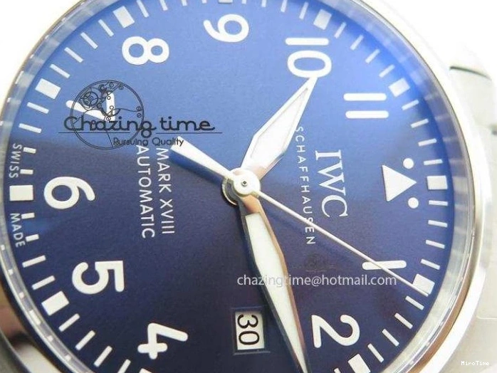 MIROTIME 0314 Durable Mark XVIII Le Petit Prince IW327004 SS Mk Maker Best Edition Blue Dial On SS Bracelet A 7297
